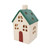 LED Green Stoneware House Ornament (16cm)