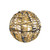 Shiny Gold Hanging Ball with Warm White LED Flashing Lights (30cm)