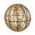 Shiny Gold Hanging Ball with Warm White LED Flashing Lights (50cm)