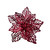 Burgundy Flocked Poinsettia (15cm)