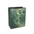 Green & Gold Large Christmas Foliage & Pine Cones Gift Bag with Tag (33cm)