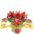 3D Pop Up Card by Second Nature - Christmas Red Poinsettia