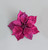 Hot Pink Velvet Poinsettia with Clip (20cm)