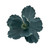 Teal Glitter Edged Velvet Magnolia Flower (23cm)