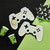 White & Black Controller Shaped Paper Plates (8Pk)