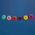 Bright Multi-Coloured Paper Fan Garland (2m)