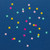 Bright Coloured Diwali Star Table Scatter (10g)