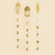 Gold Set of 3 Ramadan Hanging Decorations
