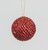 Red Glitter & Sequin Bauble (10cm)