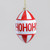Red & White Candyland HoHoHo Hanging Decoration (11cm)