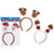 3asstd Xmas Head Boppers Santa/snowman/reindeer