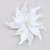 White Glittered Poinsettia Pick (70cm)