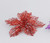 Red Laser Cut Patterned Poinsettia with Clip (23cm)