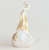 Champagne Ceramic Santa Ornament (30cm)