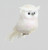 White Glitter Owl with Clip (16cm)
