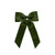 Green Velvet Bow on Clip (32cm)