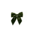 Green Velvet Bow on a Clip (16cm)