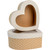 Hat Boxes - Hearts with Weave Print and Window (Set of 2)