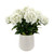 Real Touch White Hydrangea in Ceramic Pot (71cm)