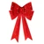 Dark Red Door Bow with LED Lights (40cm W)