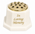 White Plastic Memorial Vase