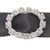 Silver Small Oval Buckle (x6)