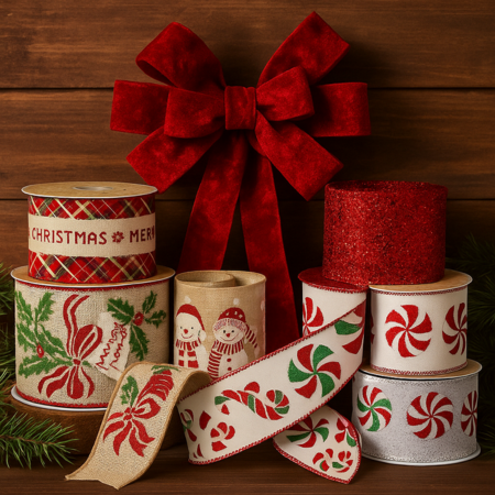 Christmas Ribbon, Bows 