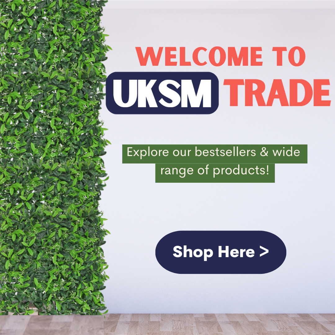 Welcome to trade. Greenery backdrop
