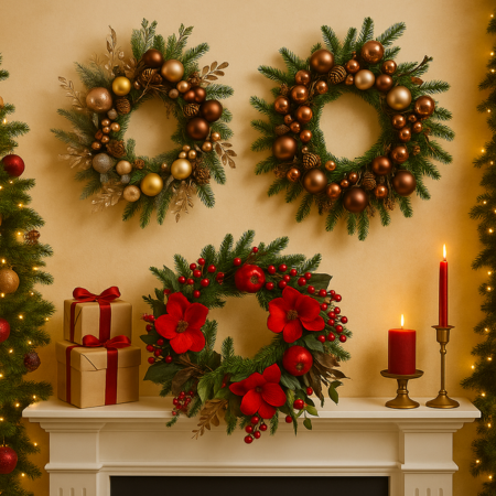 Christmas Wreaths- Pre-decorated 