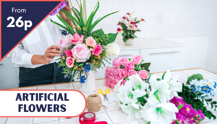 artificial flowers  26p