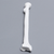 Radius, Solid White Plastic, Right Radius, Solid White Plastic, Right