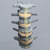 Spine, Lumbar, L1-L5, Osteoporotic Vertebrae, Radiopaque Spine, Lumbar, L1-L5, Osteoporotic Vertebrae, Radiopaque