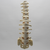Spine, T8-Sacrum with Tan Discs, Solid Foam Spine, T8-Sacrum with Tan Discs, Solid Foam