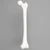 Femur, Solid White Plastic, Left Femur, Solid White Plastic, Left