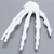 Hand, Solid White Plastic, Right, Large Hand, Solid White Plastic, Right, Large