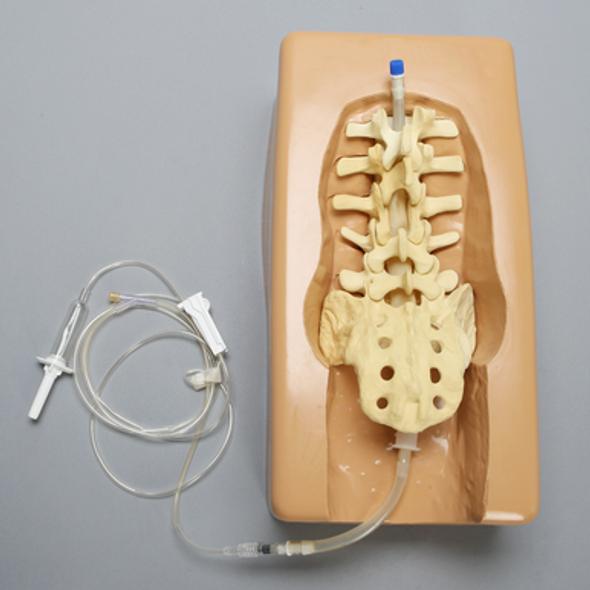 Dura Repair Kit with Lumbar Vertebrae and No IV Bag, Solid Foam