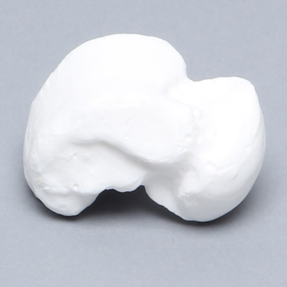 Talus, Solid White Plastic, Left