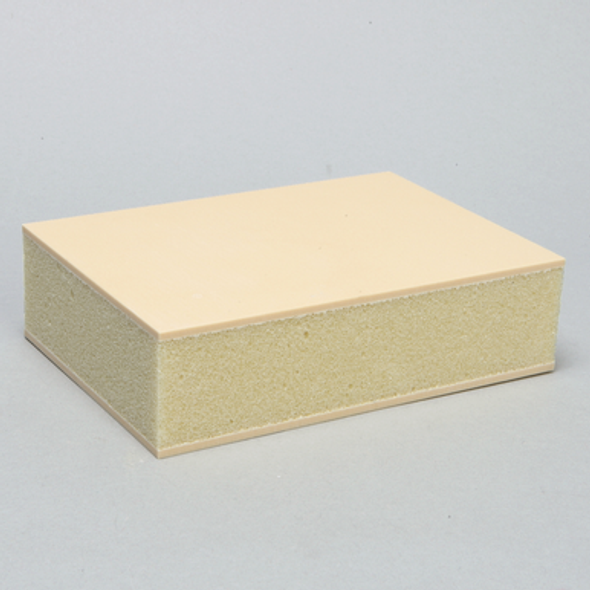 Block, Cellular Foam, 20 PCF Double Laminated with 3mm 40 PCF
