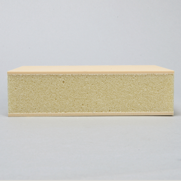 Block, Cellular Foam, 20 PCF Double Laminated with 3mm 40 PCF