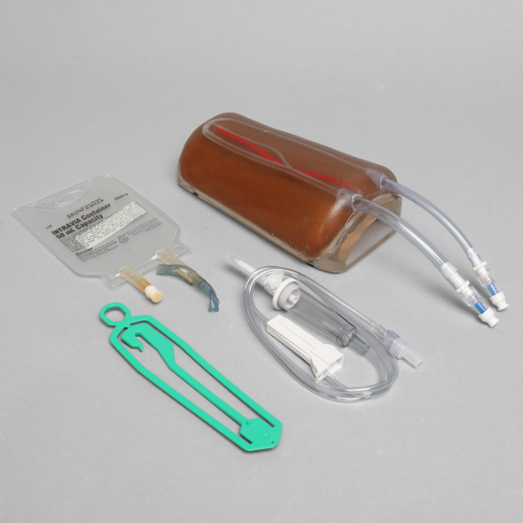 Ultrasound Branching 3-Vein Access with Artery Replacement, Clear Tone
