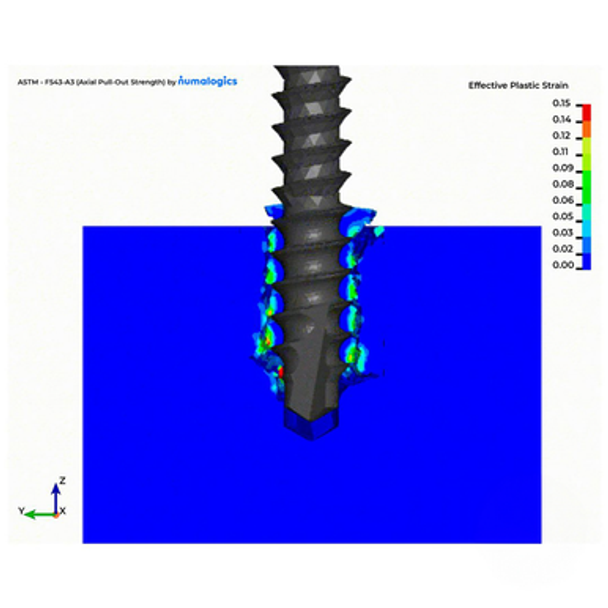ENDPOINT Virtual Mechanical Test, Grade 10 Axial Pullout Strength
