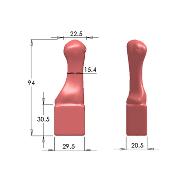First Metatarsal, absolute™ 4th Gen., 17 PCF Solid Foam Core, Proximal Vise
