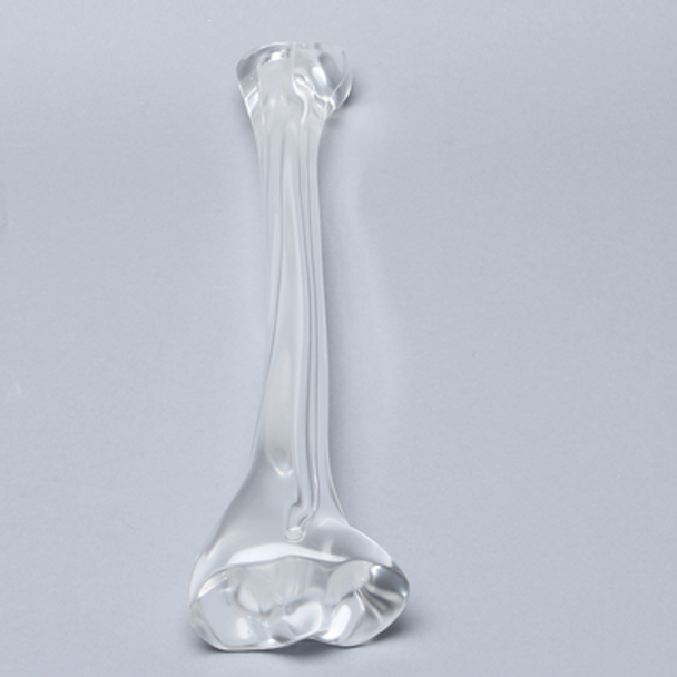 Tibia with 12.5 mm Canal, Solid Clear Plastic