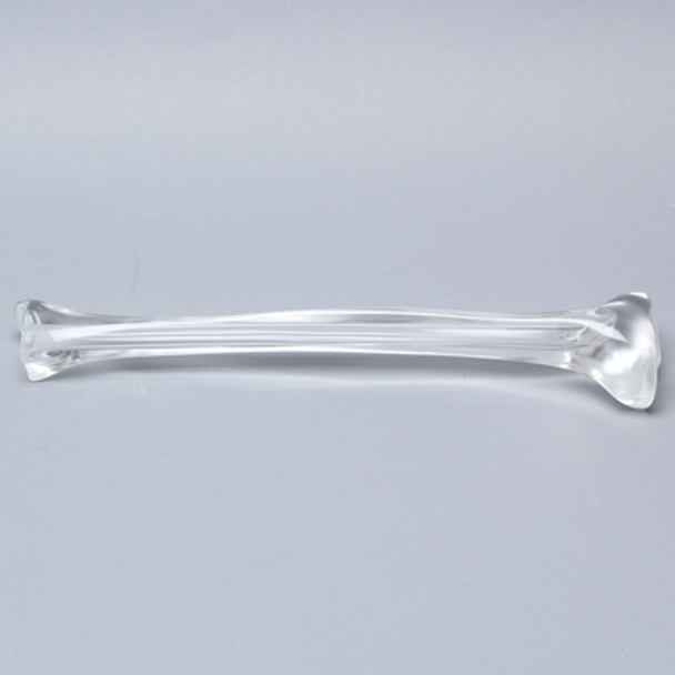 Tibia with 12.5 mm Canal, Solid Clear Plastic