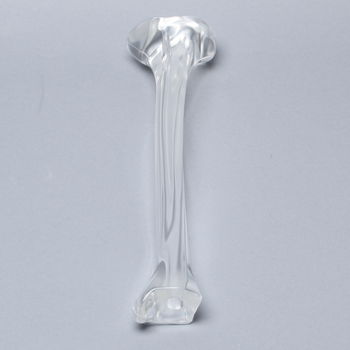 Tibia with 12.5 mm Canal, Solid Clear Plastic
