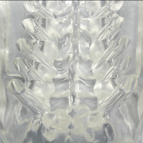 Clear Lumbar Cover with Portals and Channels