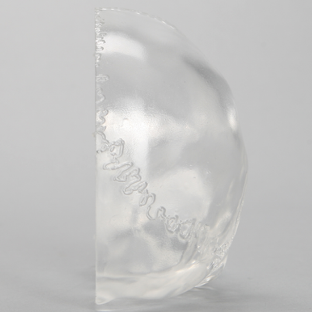 Skull, Partial, Solid Clear Plastic, Right