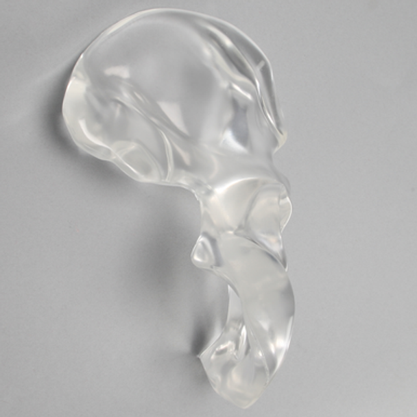 Hemi Pelvis, Male, Solid Clear Plastic, Right