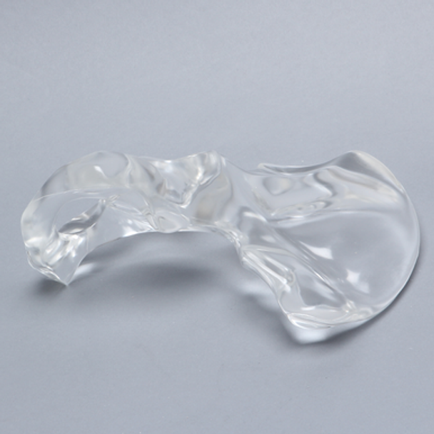 Hemi Pelvis, Solid Clear Plastic, Left