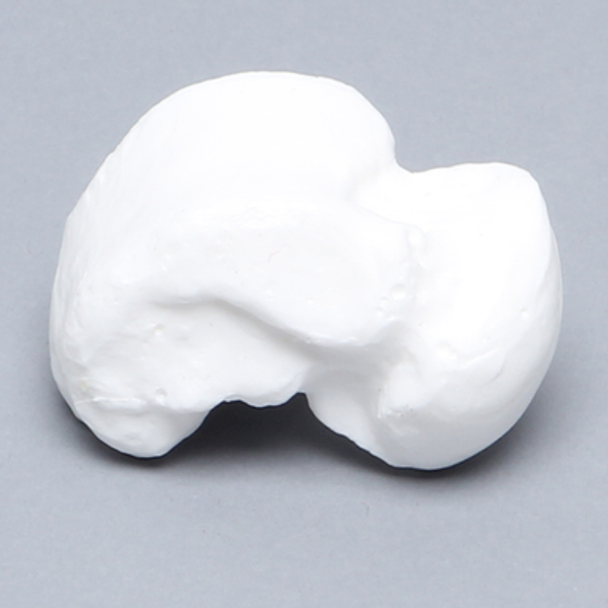 Talus, Solid White Plastic, Left